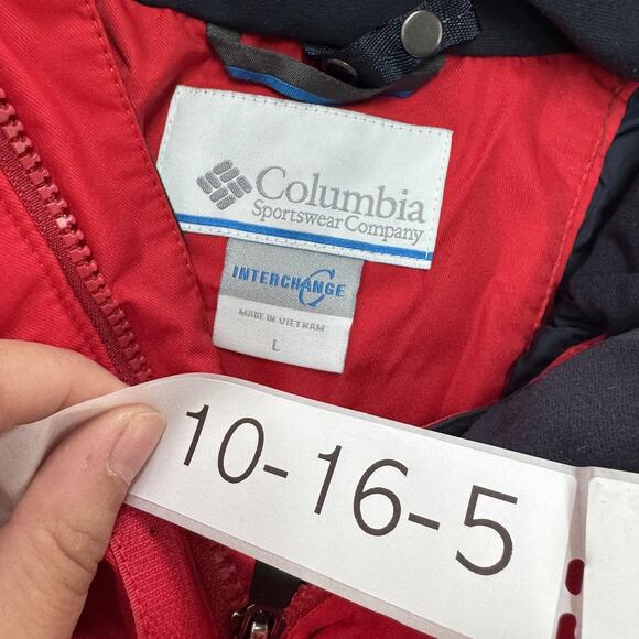 Columbia Jacket Mens Large Red Whirliwind III Interchange Waterproof Outdoor - Picture 4 of 8
